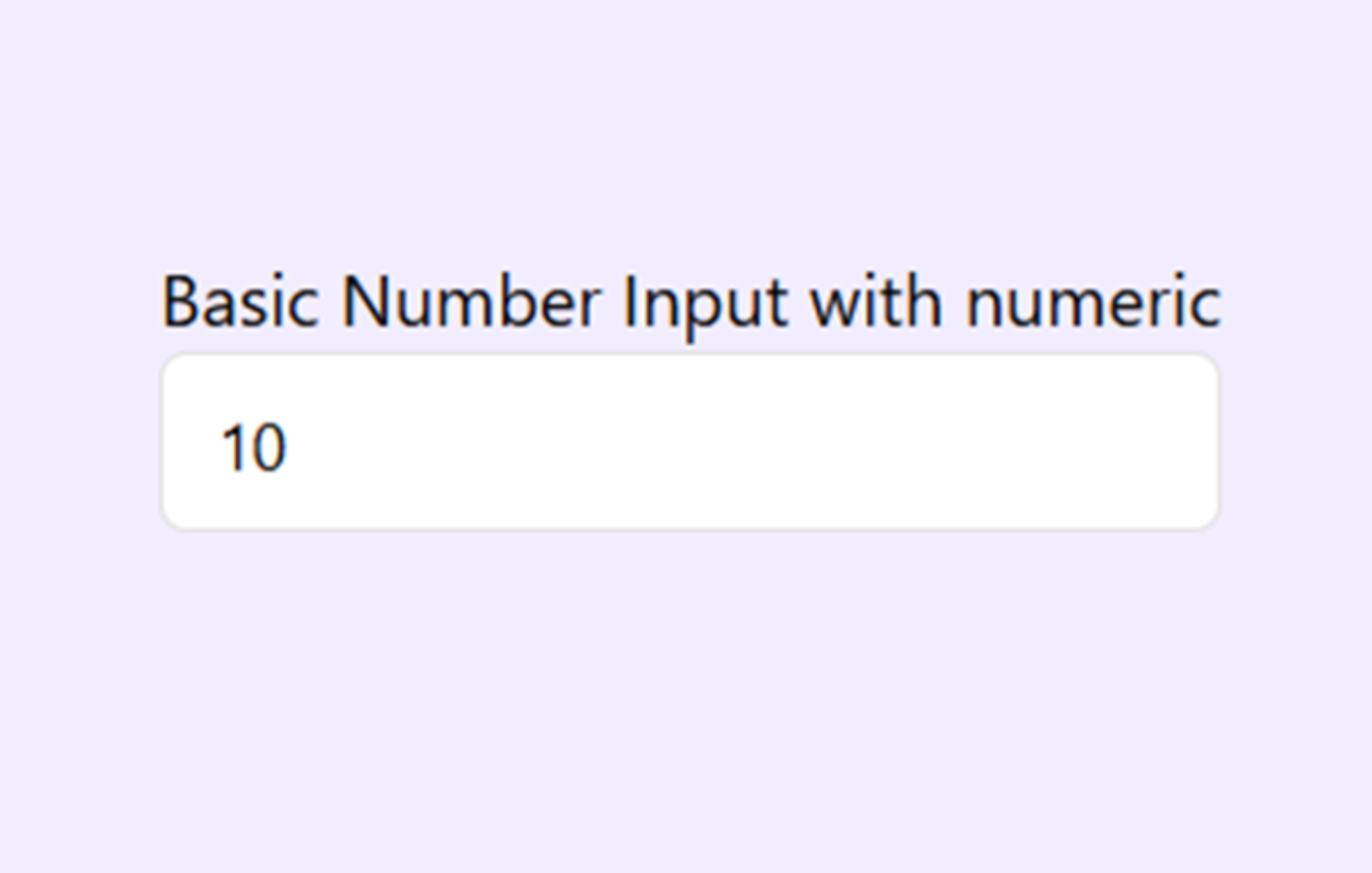 Number Input