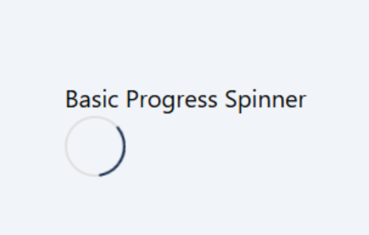 Progress Spinner
