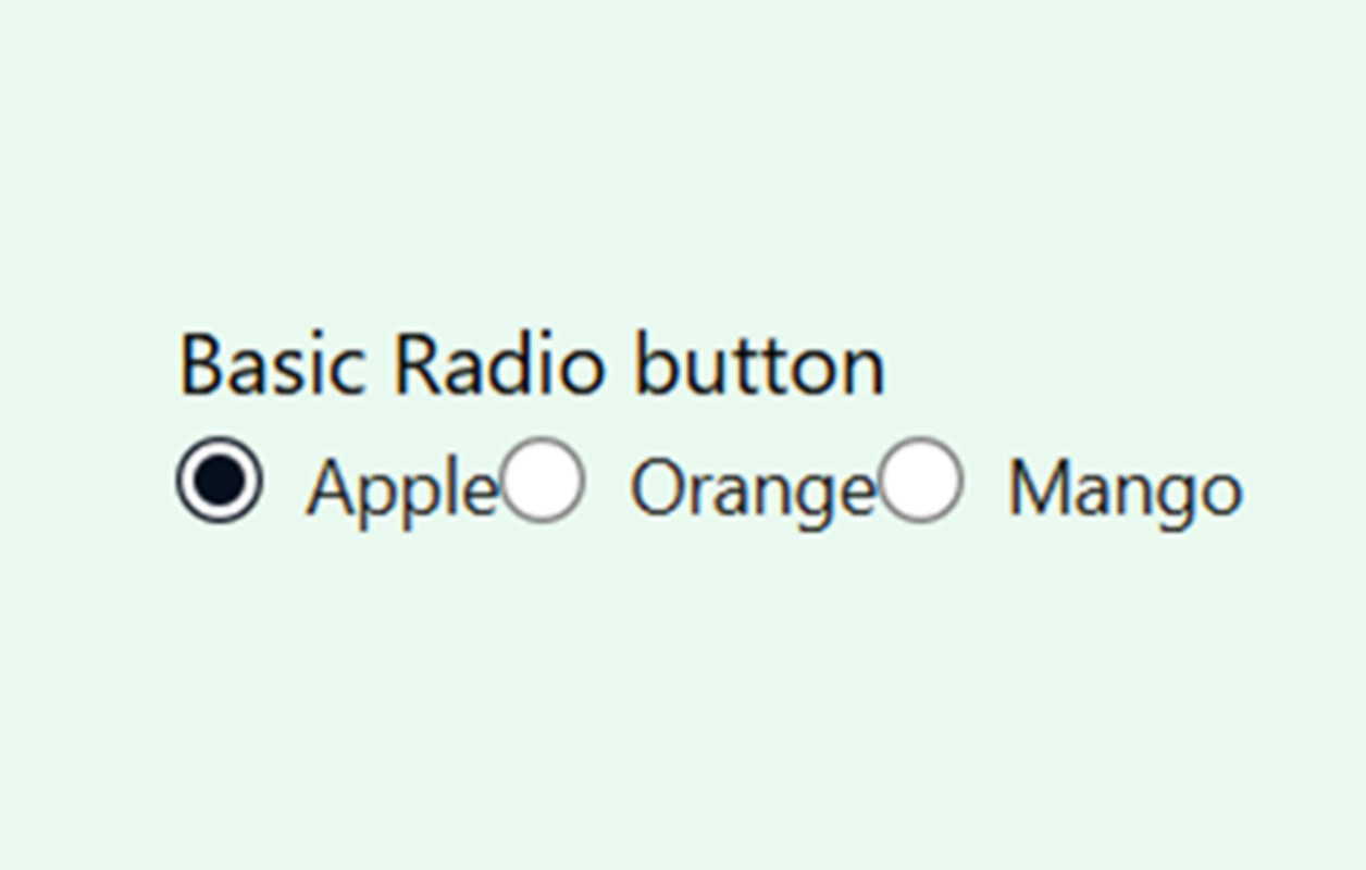 Radio Button